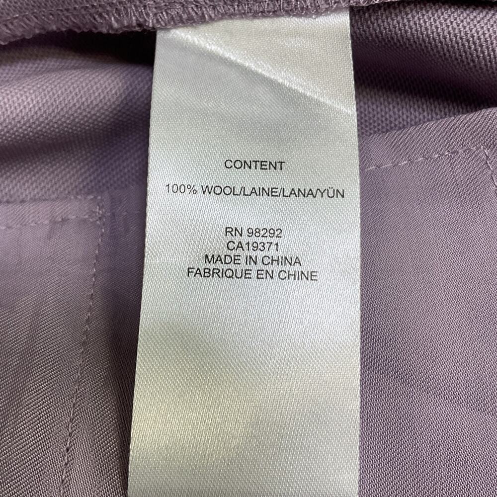 Tibi Tailored Purple Grain De Poudre Convertible Shorts Size 0 NWT - Picture 5 of 5